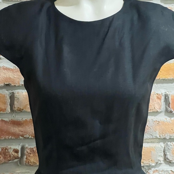 ALBERT NIPON for BERGDORF GOODMAN vintage linen dress - Picture 5 of 7